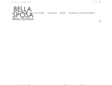 Tablet Screenshot of bellasposaboutique.com